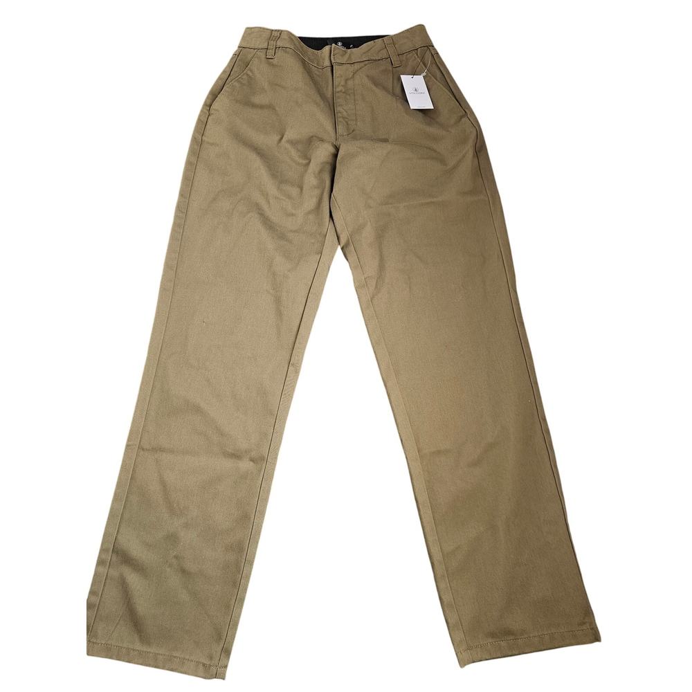 NWT Volcom Size 24 waist so Chickie High-rise pants- Olive green 27.5 inseam